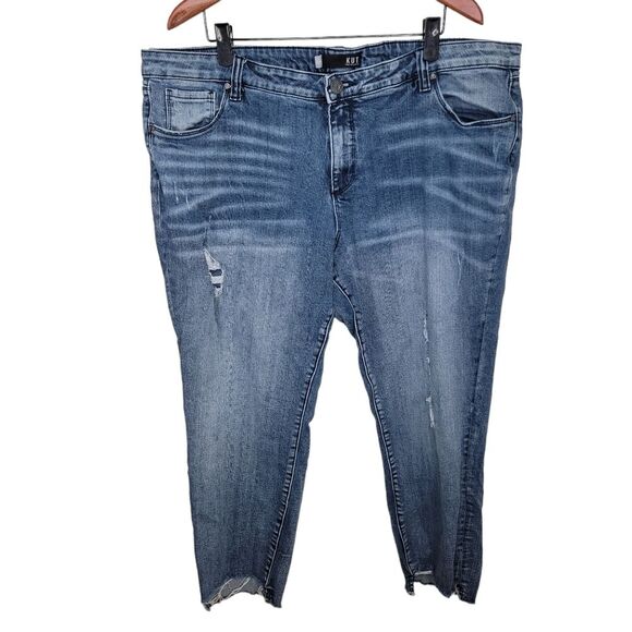 Kut from the Kloth Reese Ankle Straight leg denim jeans size 22w - Picture 1 of 8